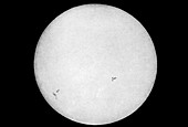 First photograph of the Sun,engraving