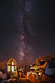 Milky Way over Santorini Island