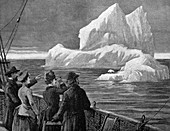 Atlantic iceberg,19th century artwork