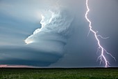 Supercell thunderstorm,Nebraska,USA