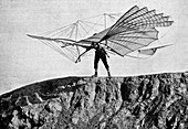 Otto Lilienthal and glider
