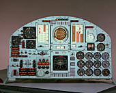 X-15 aircraft control panel,1966