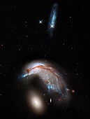 Galaxies interacting,Hubble image