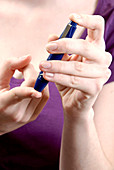 Blood sugar level testing in diabetes