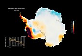 Antarctic ice mass change 2003-2013