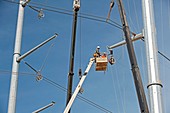 High voltage power line construction