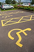 Parking spaces for disabled drivers