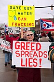 Anti-fracking protest