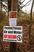 Anti-fracking sign