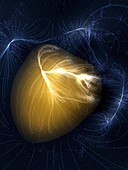 Artwork of Laniakea supercluster