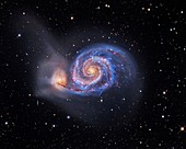 Whirlpool Galaxy,optical image