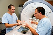 MRI directed ultrasound fibroid treatment