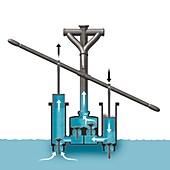 Roman water pump design,artwork