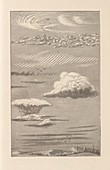 Cloud types,19th century artwork