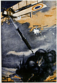 First World War bombing,illustration