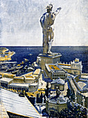 Colossus of Rhodes,illustration