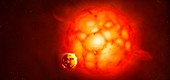 Artwork of a red supergiant