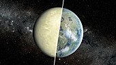 Habitable vs non-habitable zone planet
