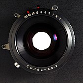 Large format adjustable camera lens