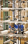 Textile mill warping creel