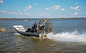 Coastal wetlands airboat,Louisiana,USA