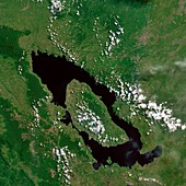 Lake Toba,Indonesia,satellite image