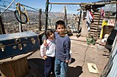 Children in a slum,Mexico