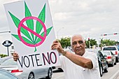 Protest against legalising cannabis,USA