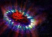 Supernova 1987A remnant,illustration