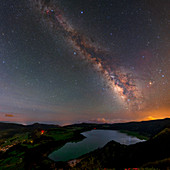 Milky Way over Lagoa das Furnas,Azores