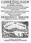 German book on the comet of 1664-5