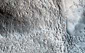 Impact crater on Mars,MRO image