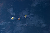 Satellites from the ISS,astronaut photo