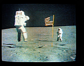 Apollo 16 moon walk