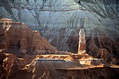 Sandstone rocks and spire