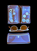 Sunglasses and purse,X-ray