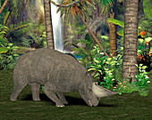 Arsinoitherium prehistoric mammal