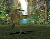 Herrerasaurus dinosaur,illustration