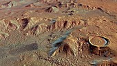 Nereidum mountains,Mars Express image