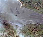 Mont Saint-Michel bay,satellite image