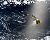 Hawaii,satellite image