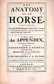 The Anatomy of an Horse (1683)