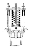Steam engine valve,19th century