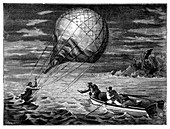 Arban balloon crash in Adriatic,1846