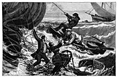 'Le Tricolore' balloon rescue,1874