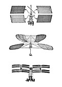 Three early helicopter designs,1877