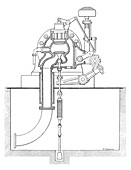 Duplex engine distribution,illustration