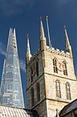 The Shard rising above London,