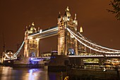 Tower Bridge at night,London,UK