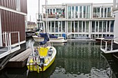 Floating houses in Amsterdam